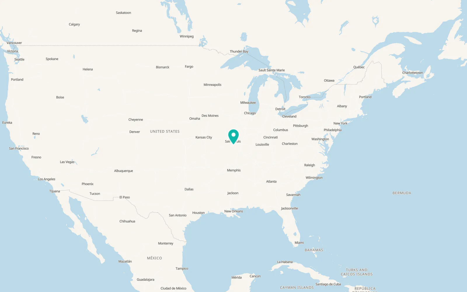 Map of Prairie du Rocher