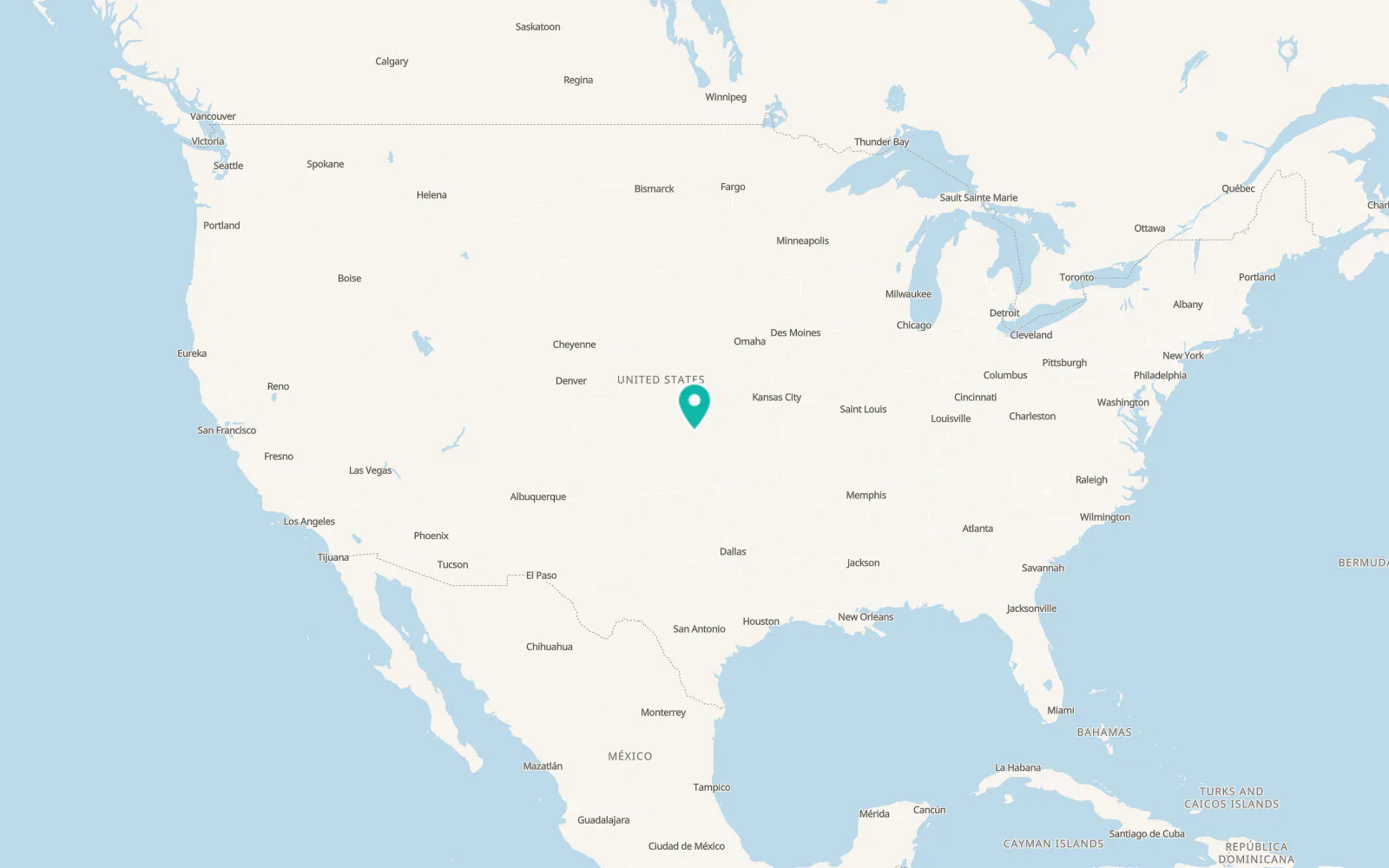 Map of Pratt