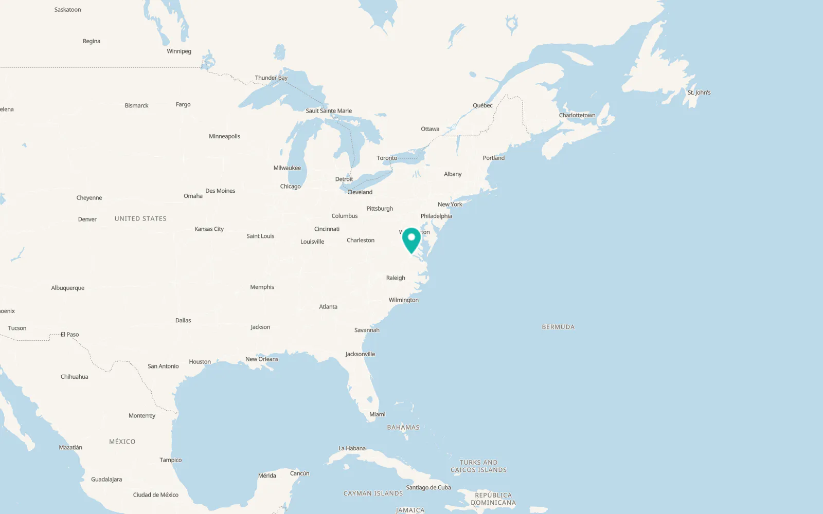 Map of Prince George