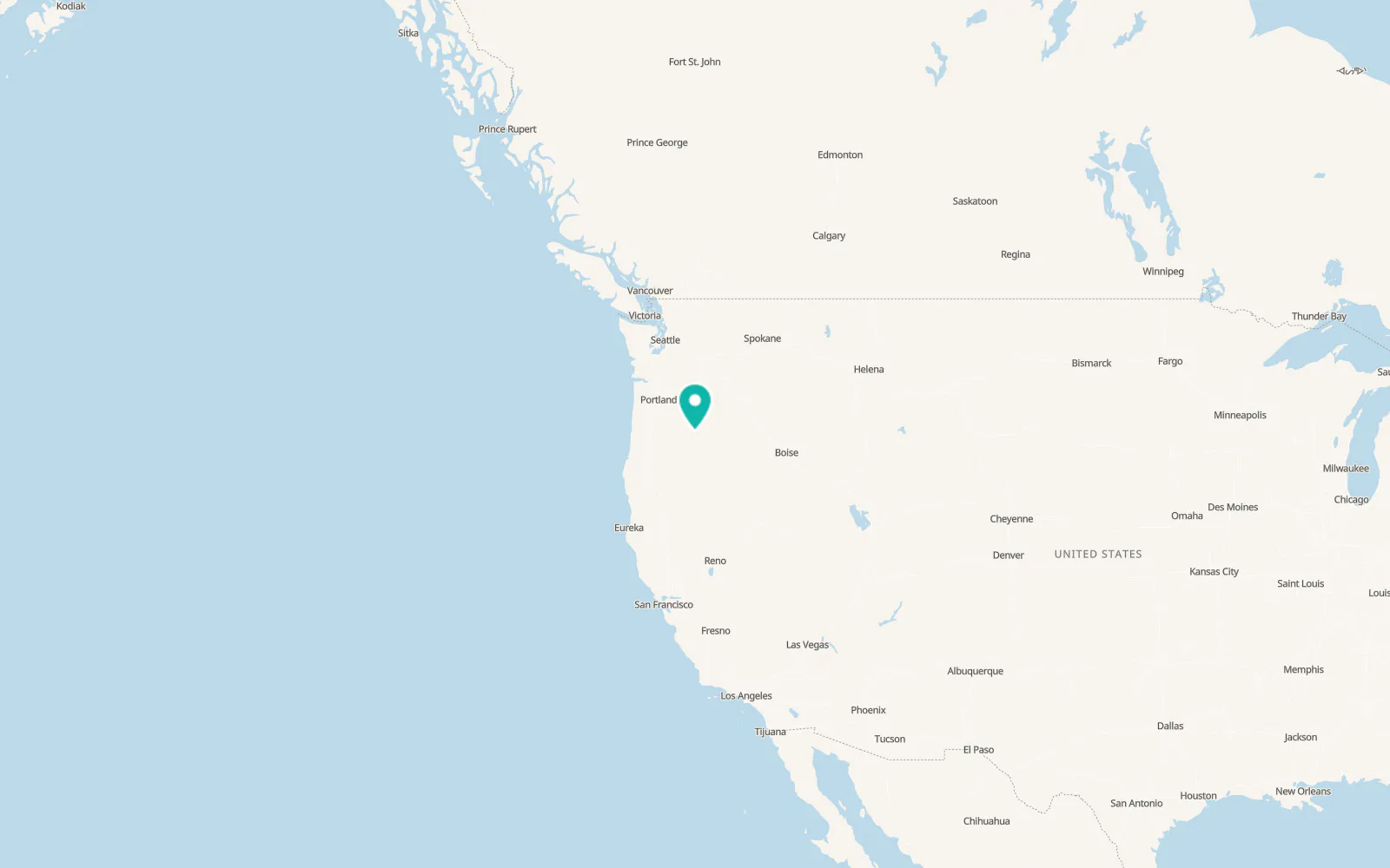 Map of Prineville