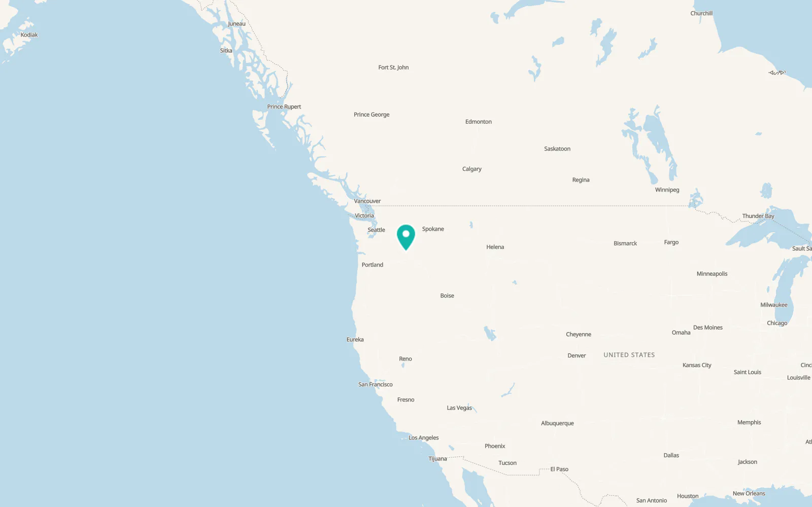 Map of Prosser