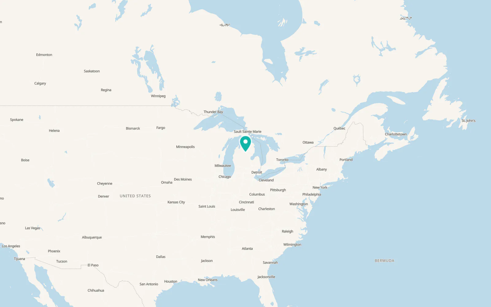 Map of Prudenville