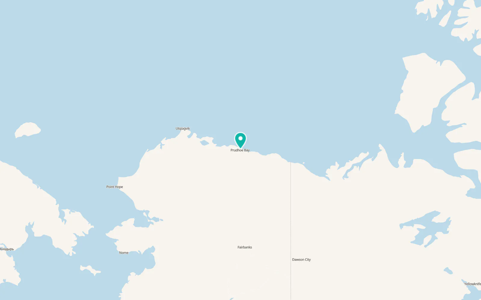 Map of Prudhoe Bay