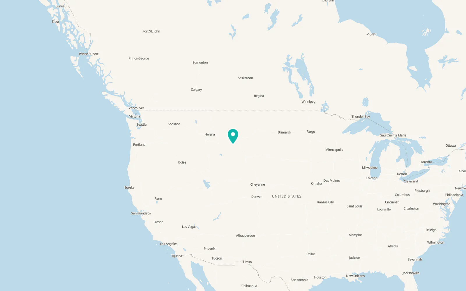 Map of Pryor