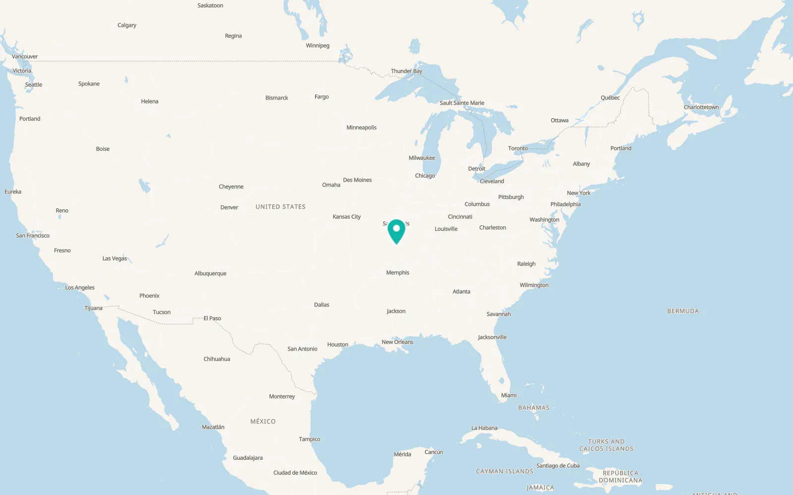 Map of Puxico