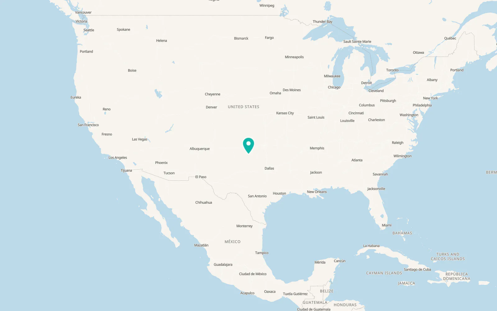 Map of Quanah