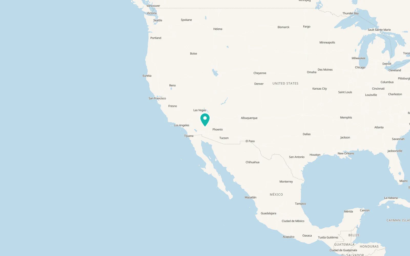 Map of Quartzsite