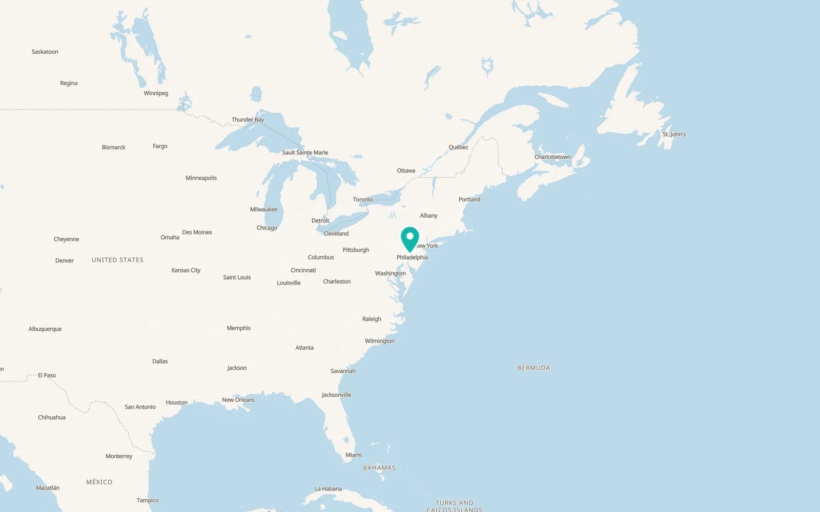 Map of Radnor