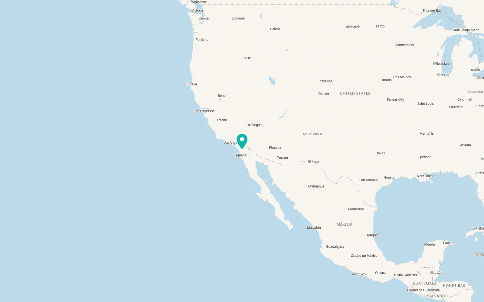Map of Ramona