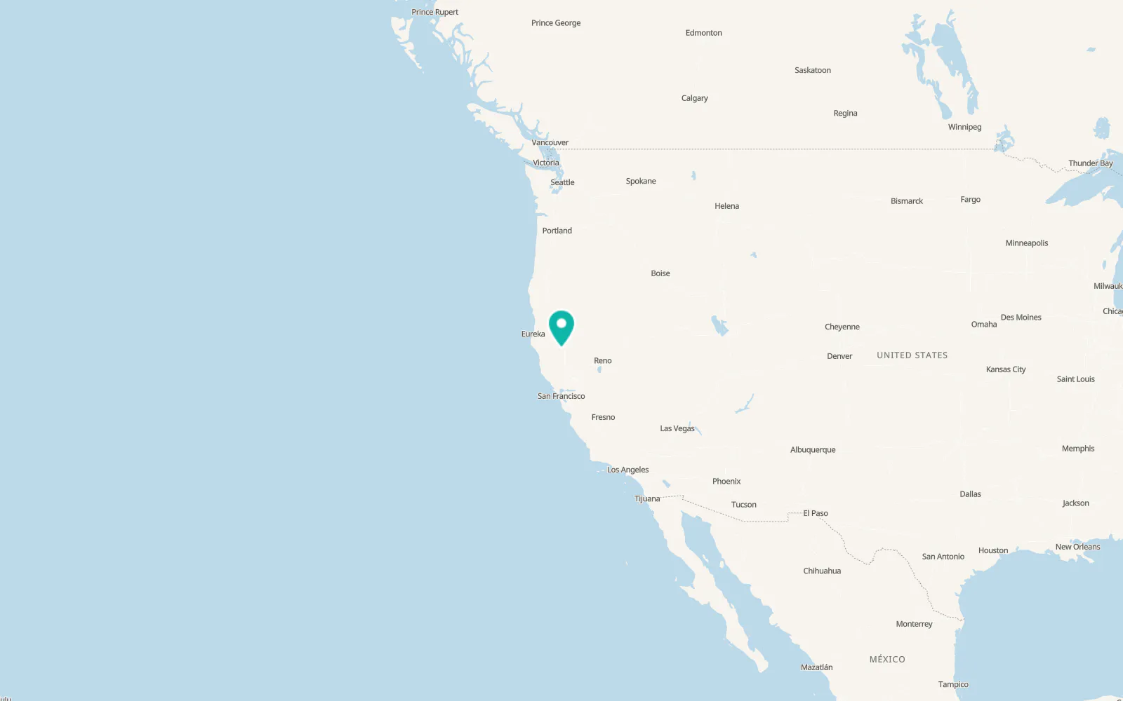 Map of Rancho Tehama Reserve