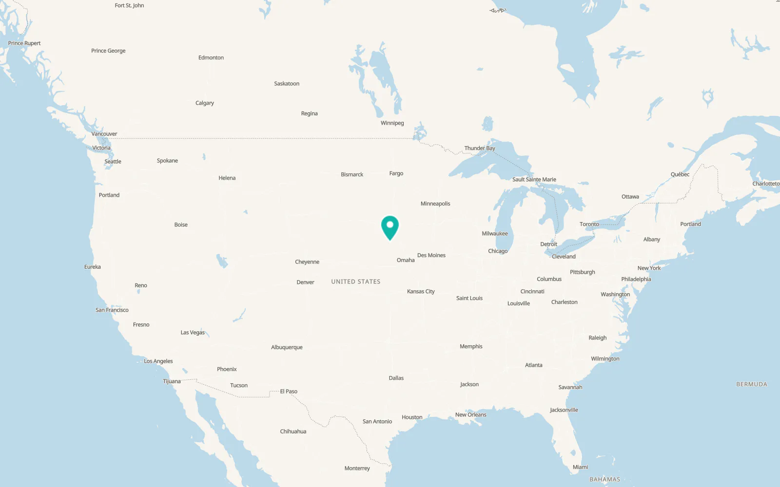 Map of Randolph