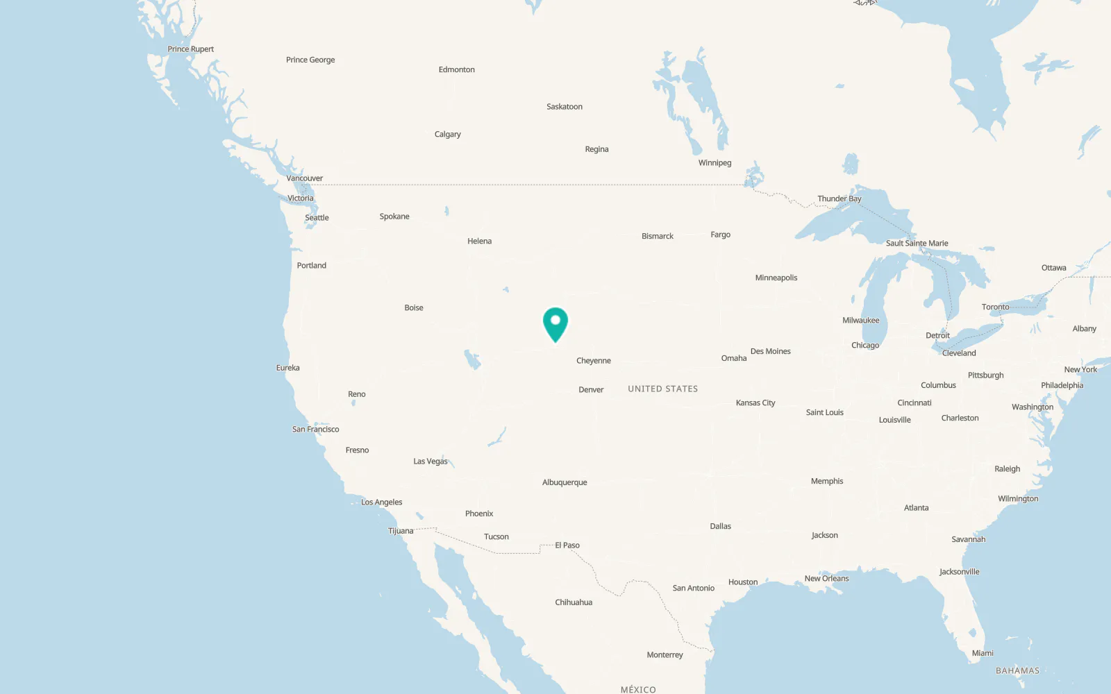 Map of Rawlins