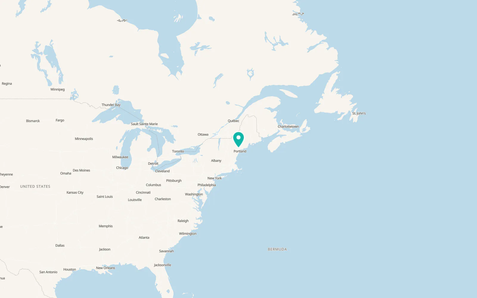 Map of Raymond