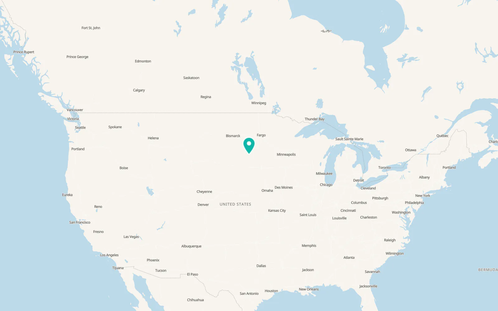 Map of Redfield