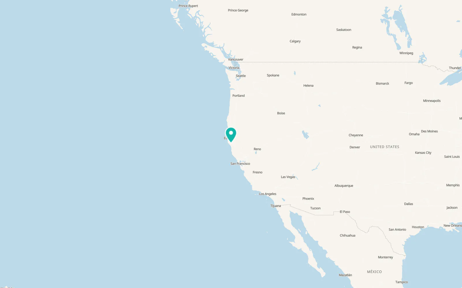 Map of Redway