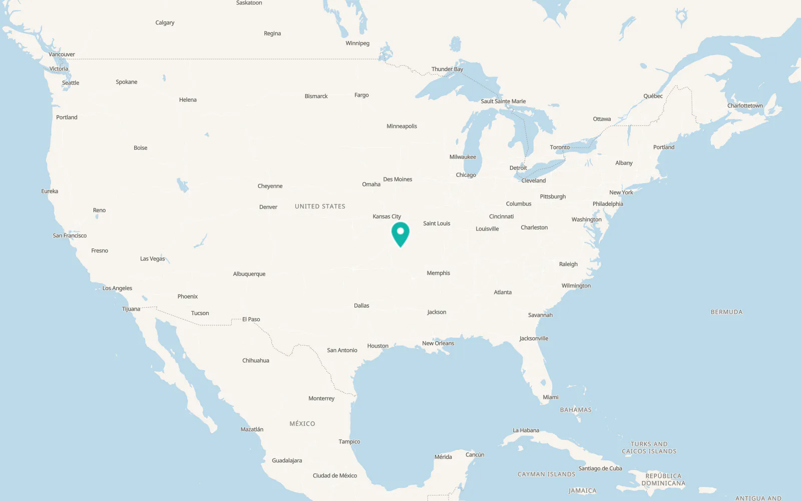 Map of Reeds Spring