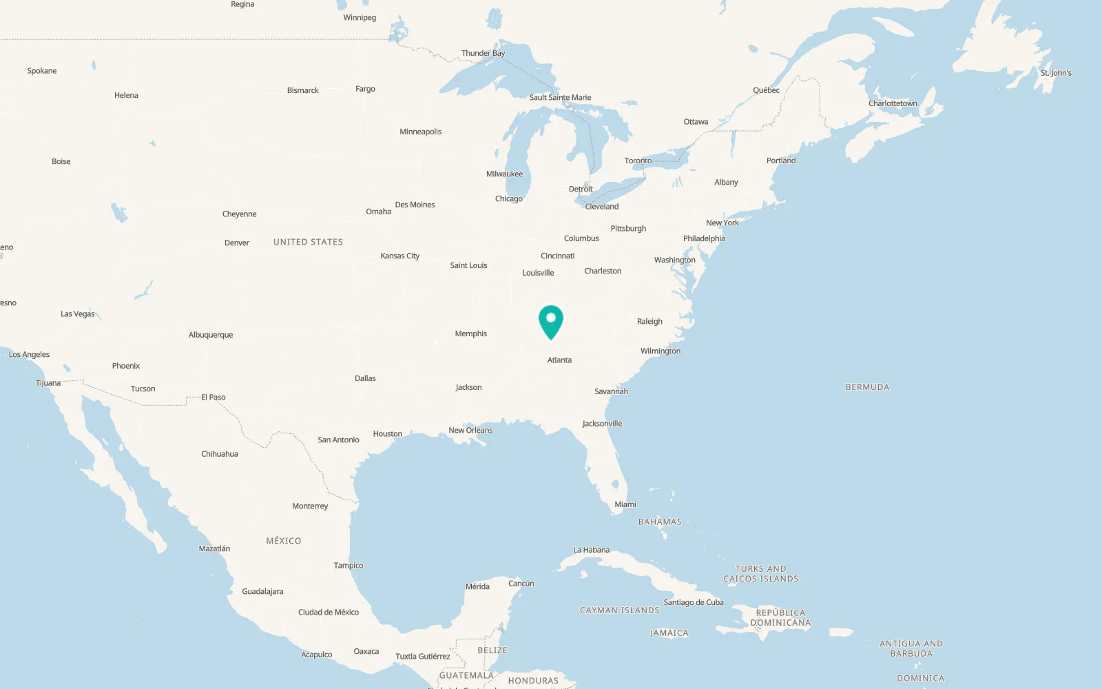Map of Resaca