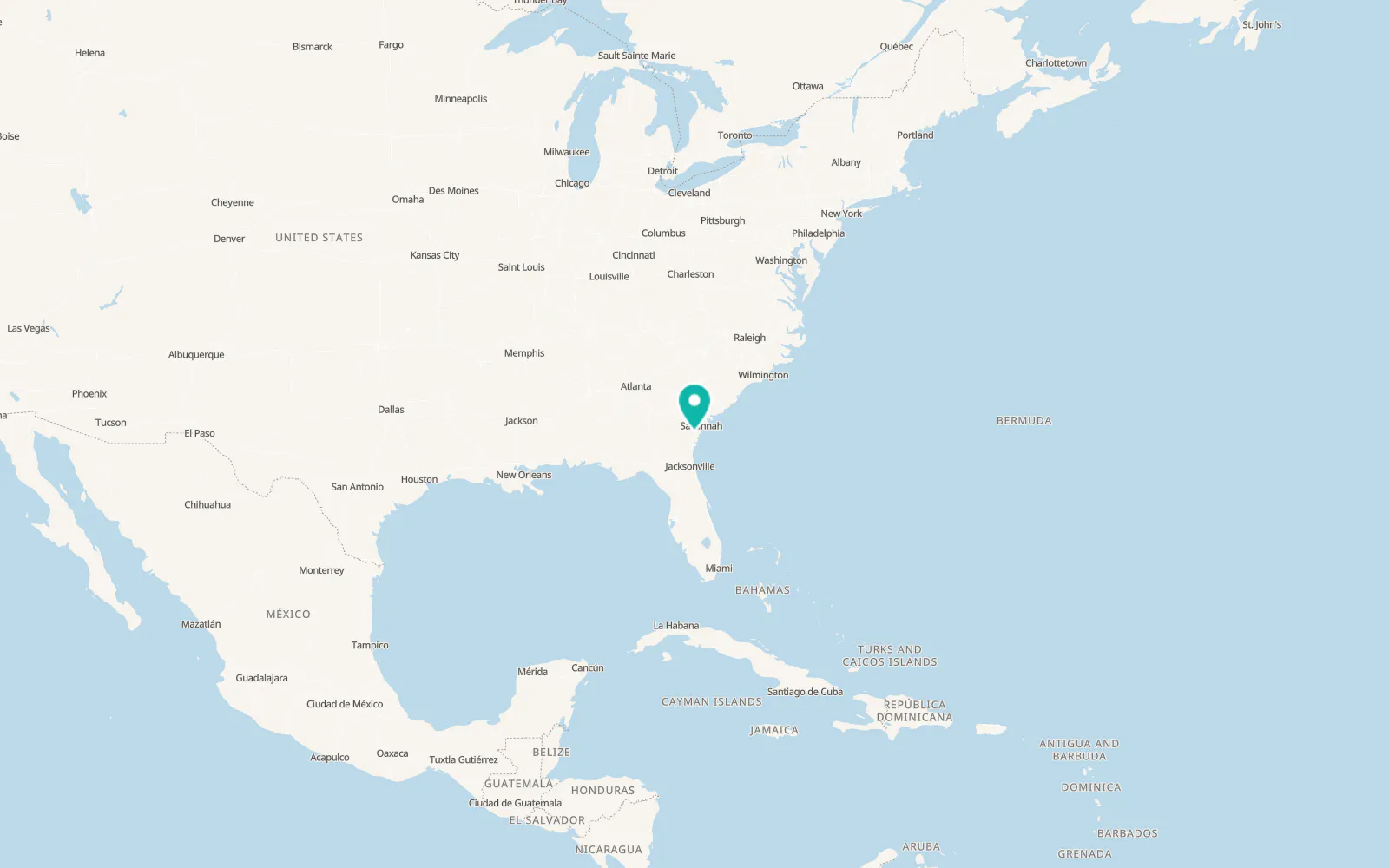 Map of Riceboro