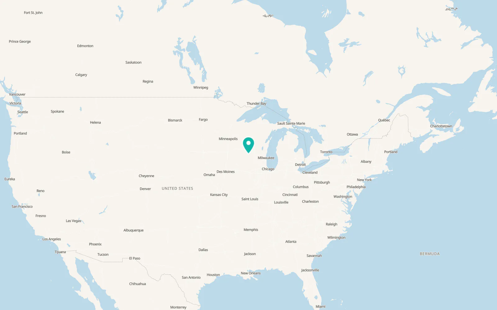 Map of Richland Center