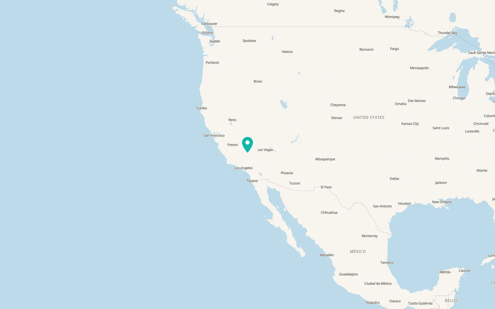 Map of Ridgecrest