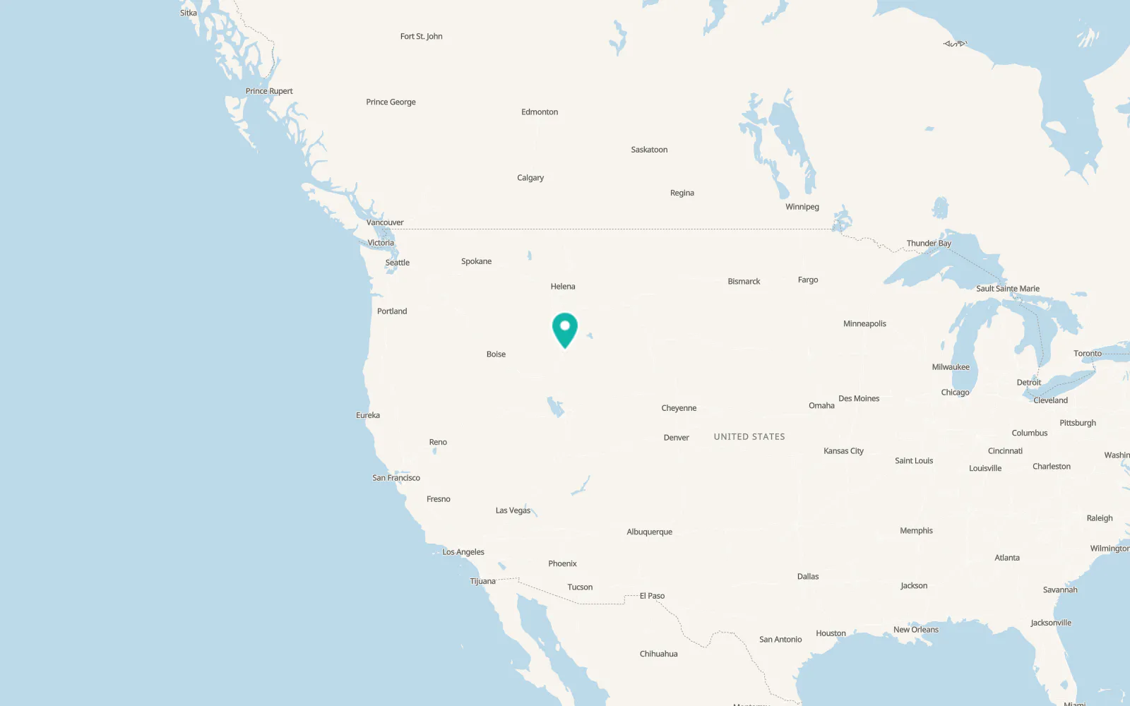 Map of Rigby