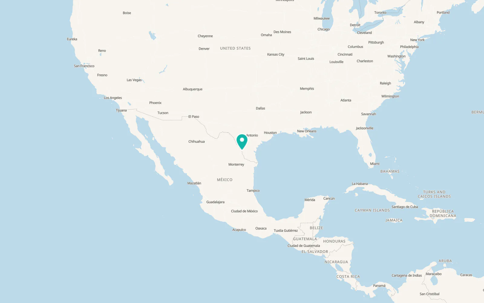 Map of Rio Bravo