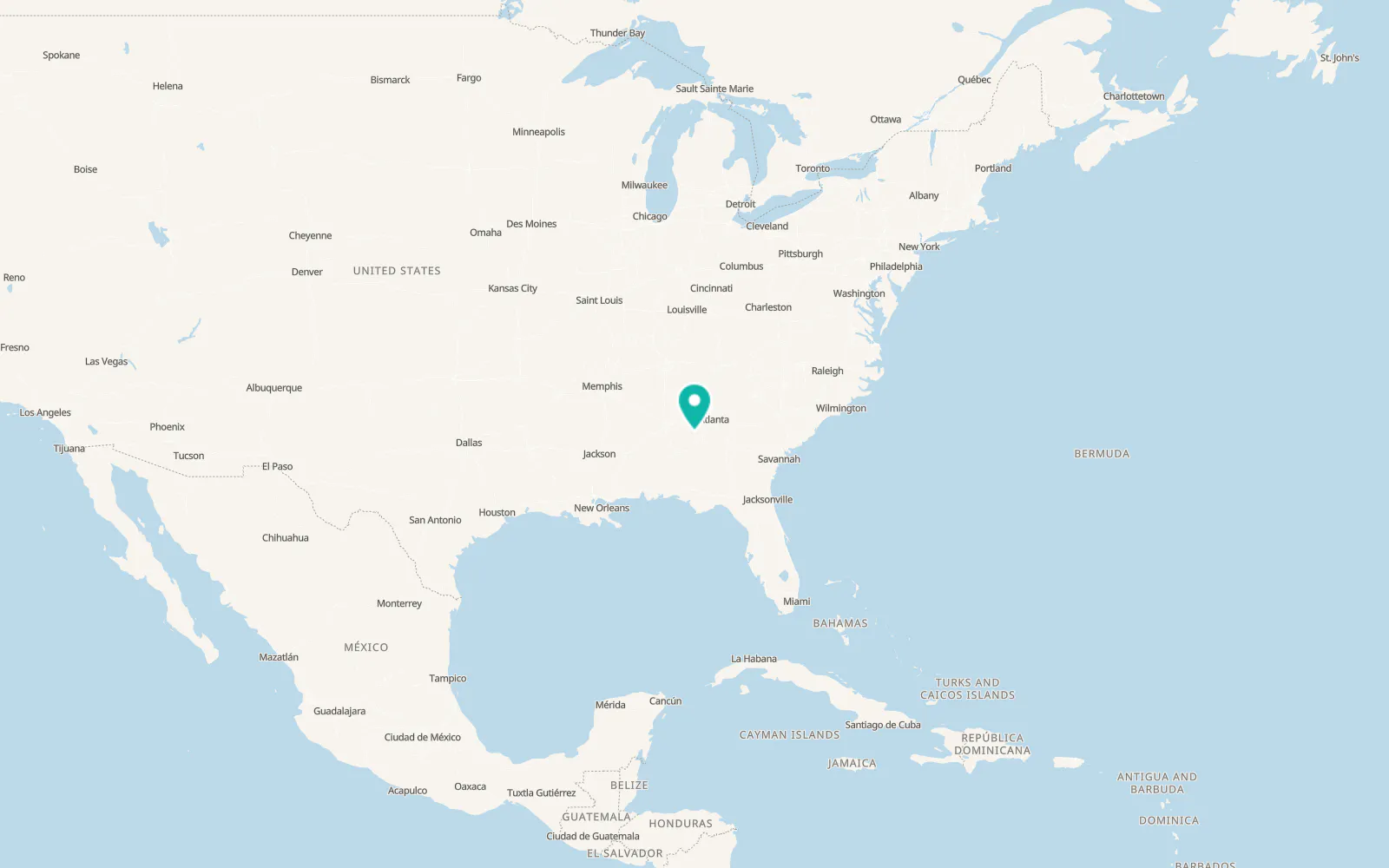 Map of Roanoke