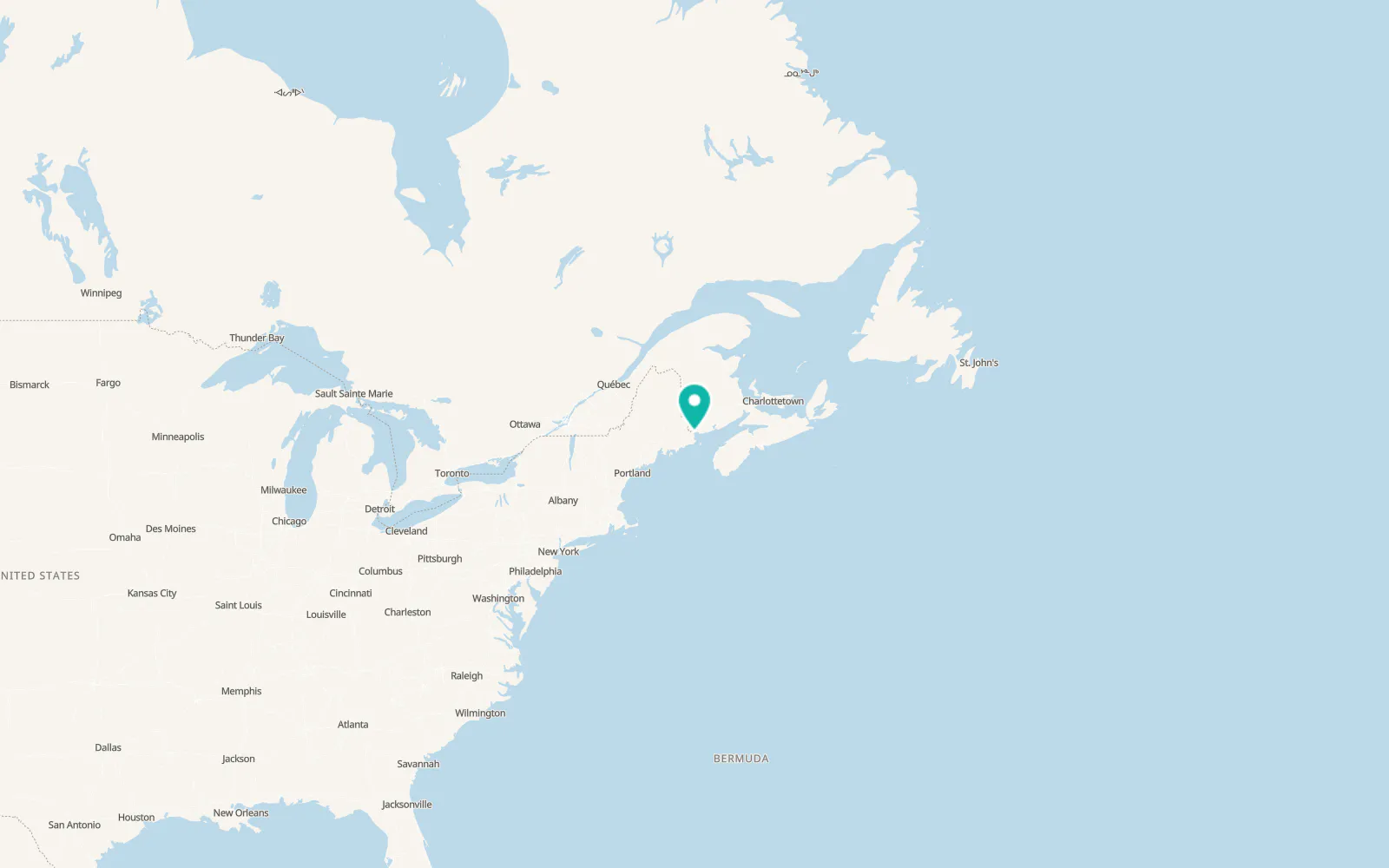 Map of Robbinston