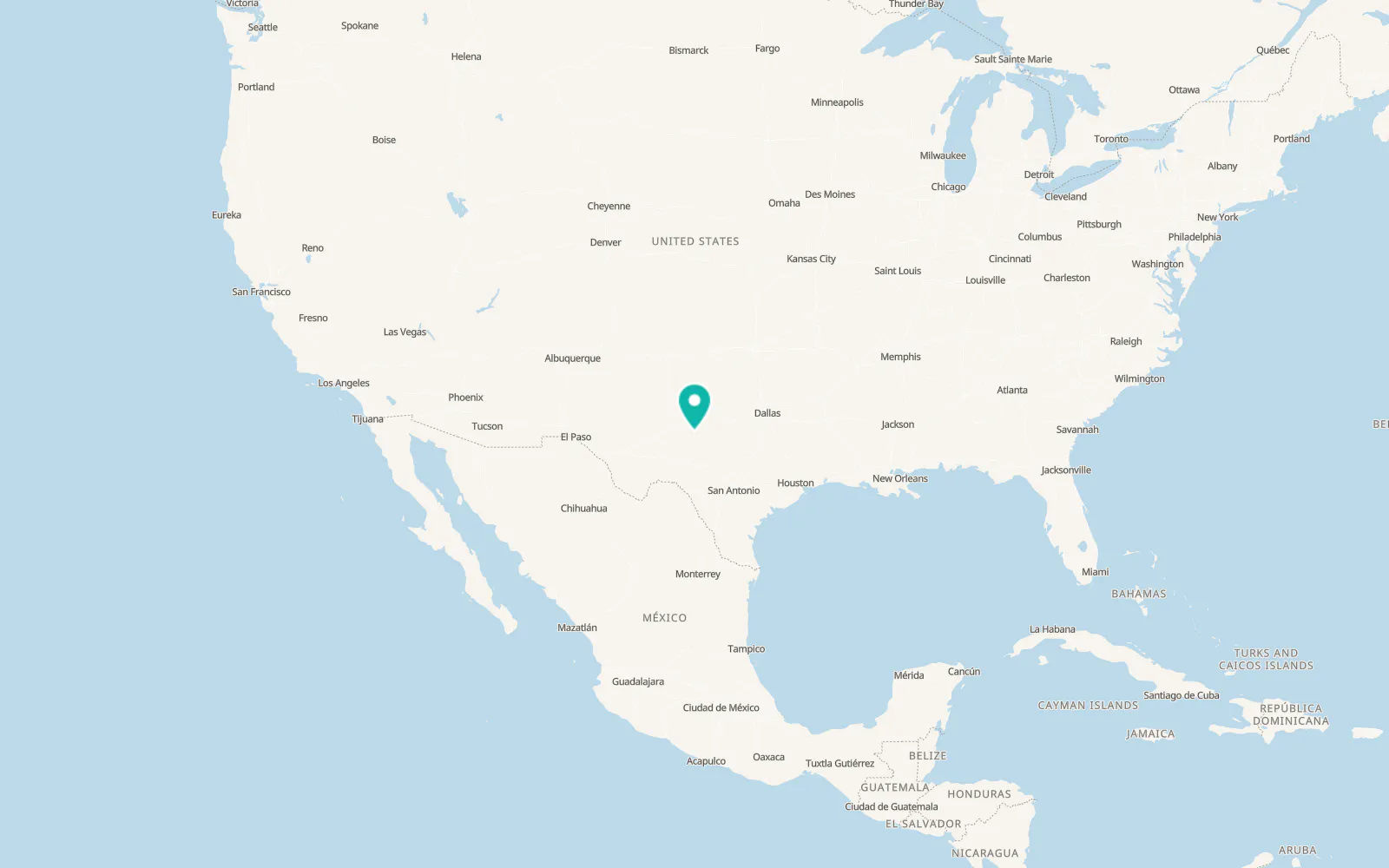 Map of Robert Lee