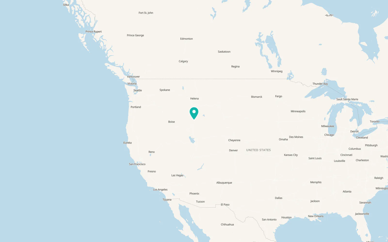 Map of Roberts