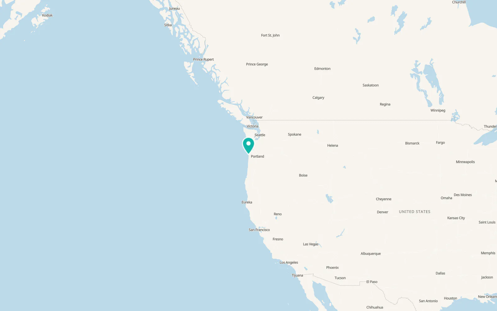 Map of Rockaway Beach