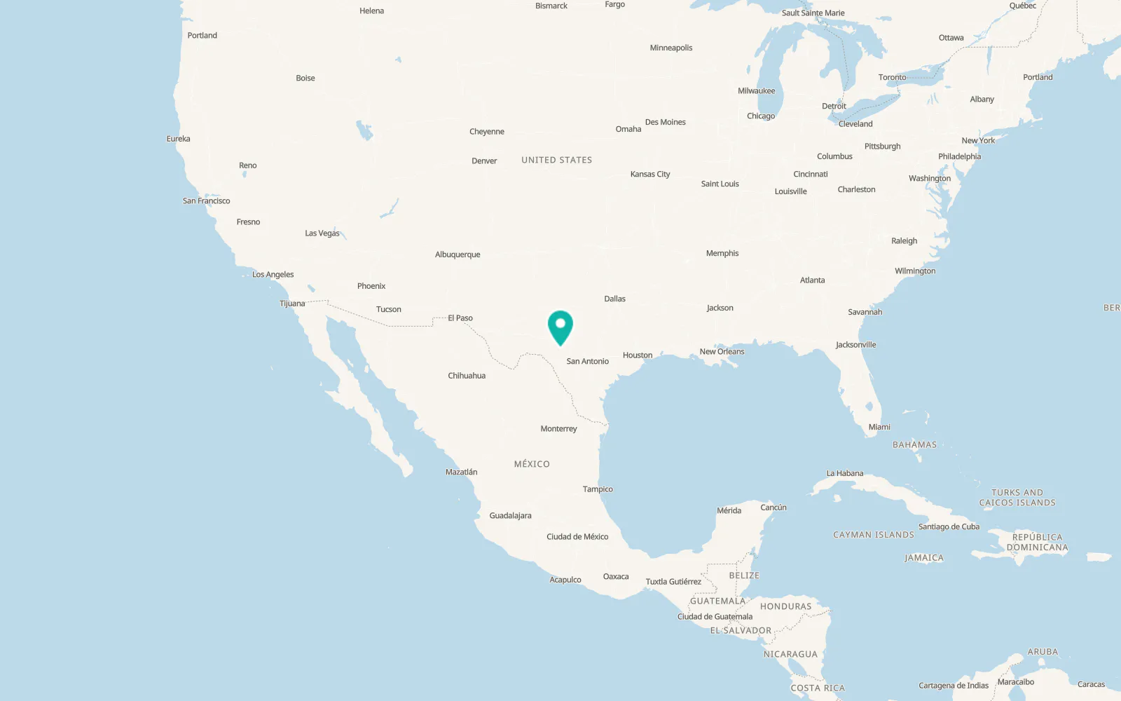 Map of Rocksprings