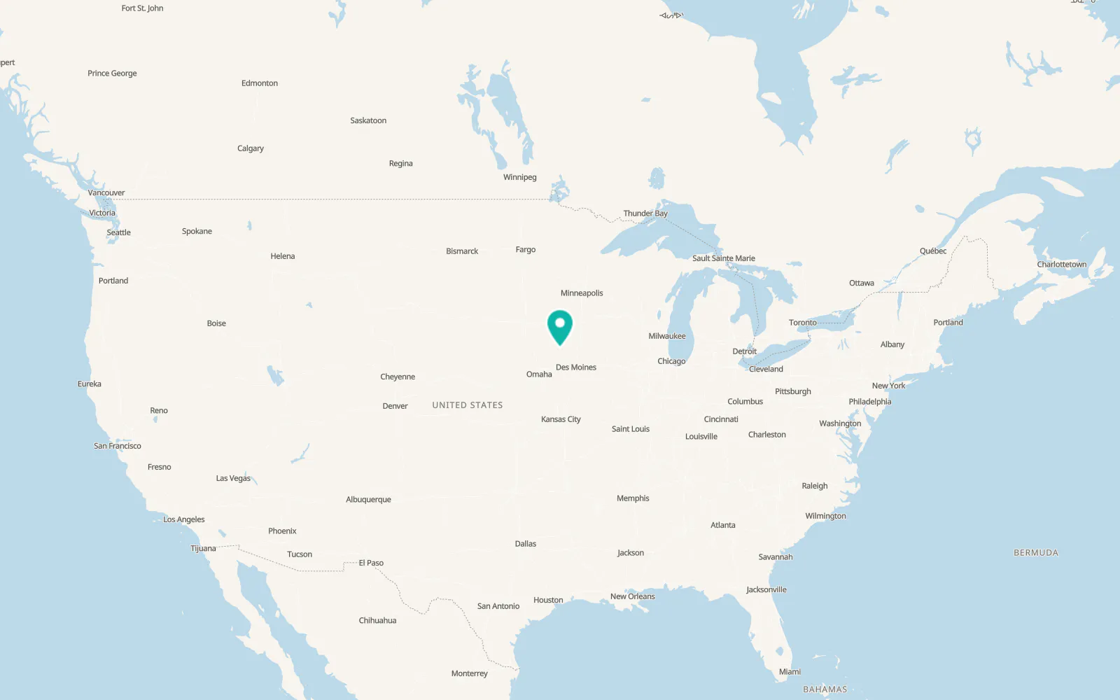 Map of Rockwell City