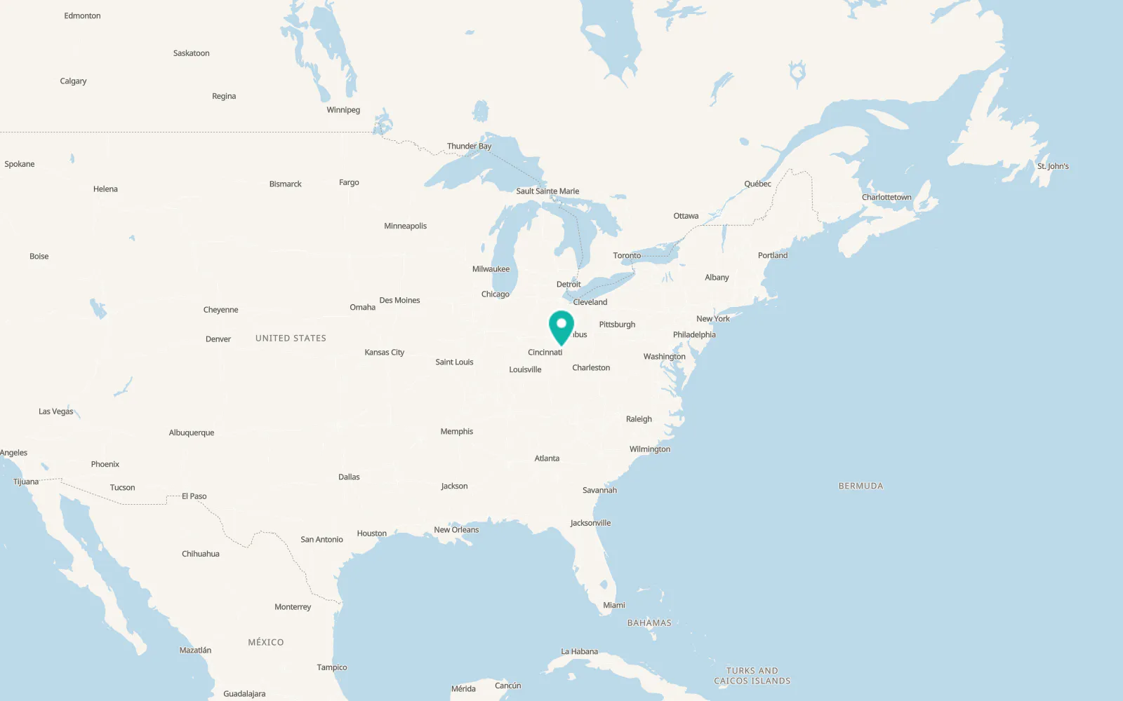 Map of Rocky Fork Point
