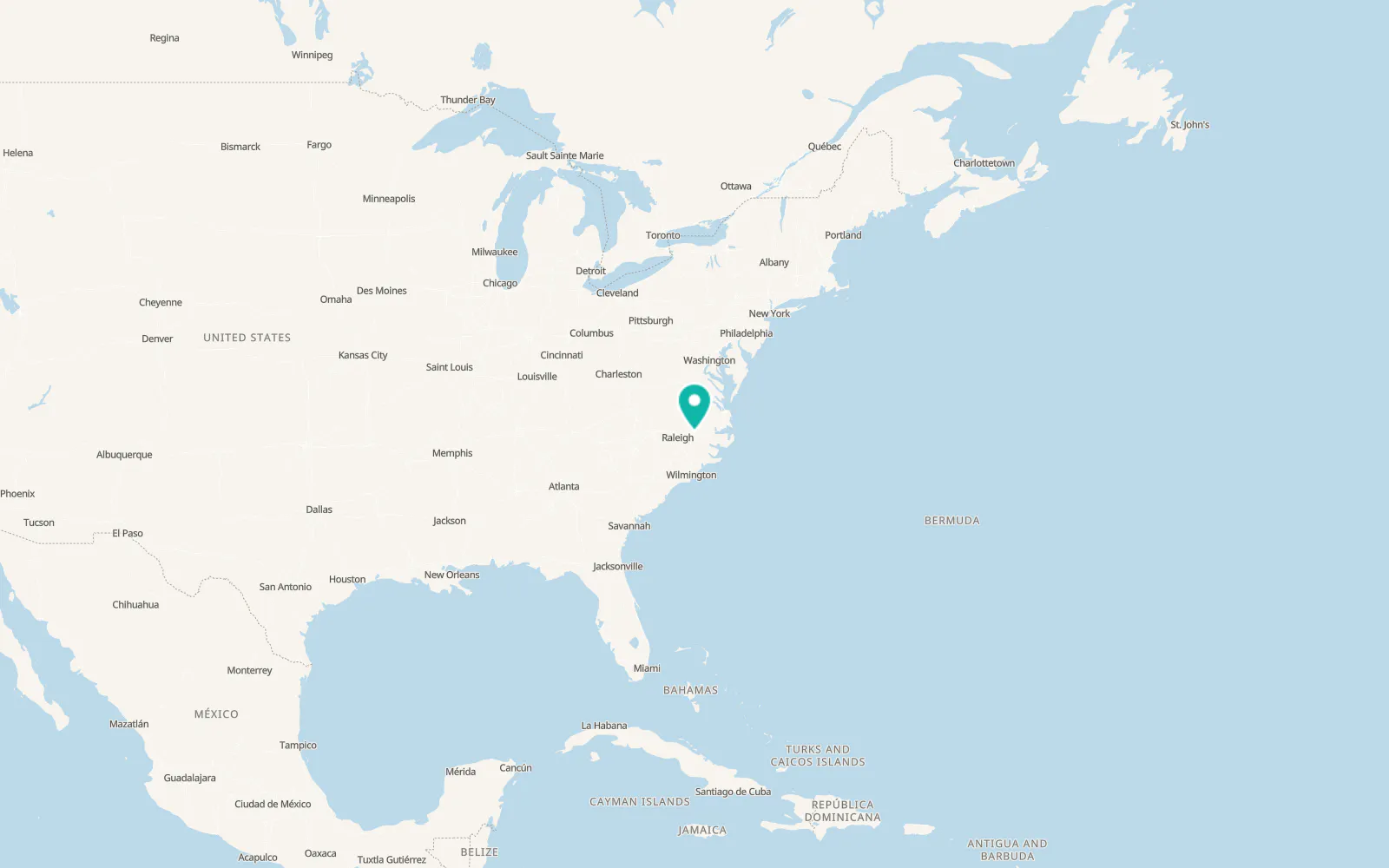 Map of Rocky Mount