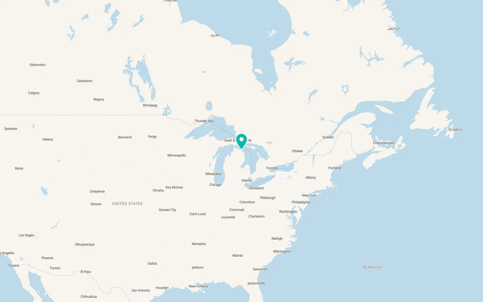 Map of Rogers City
