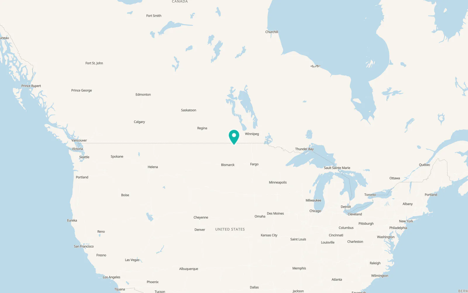 Map of Rolette
