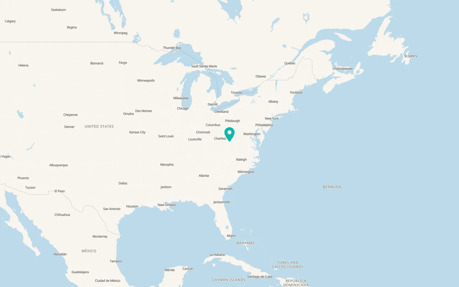 Map of Ronceverte