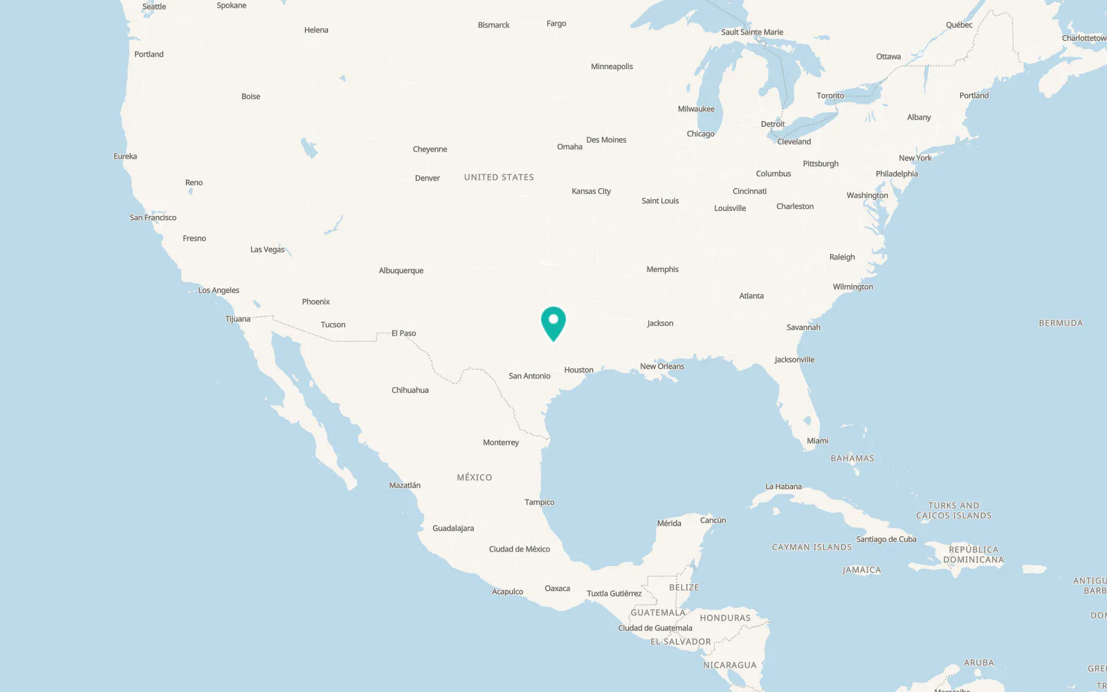 Map of Rosebud