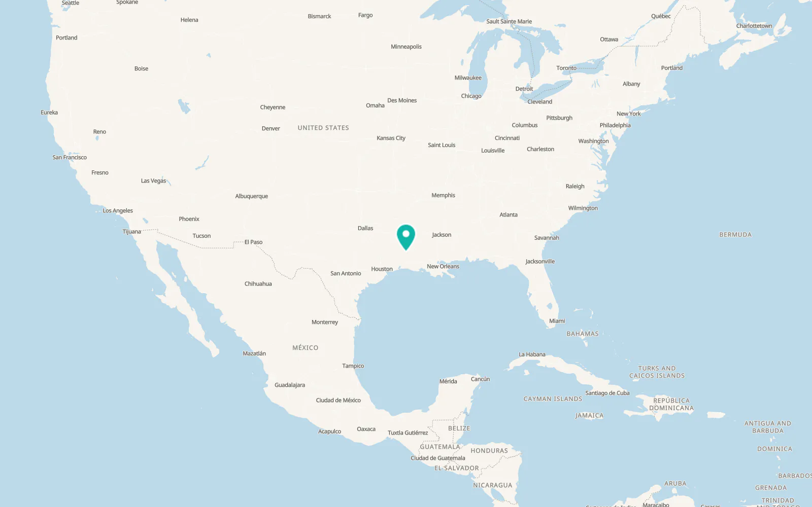 Map of Rosepine
