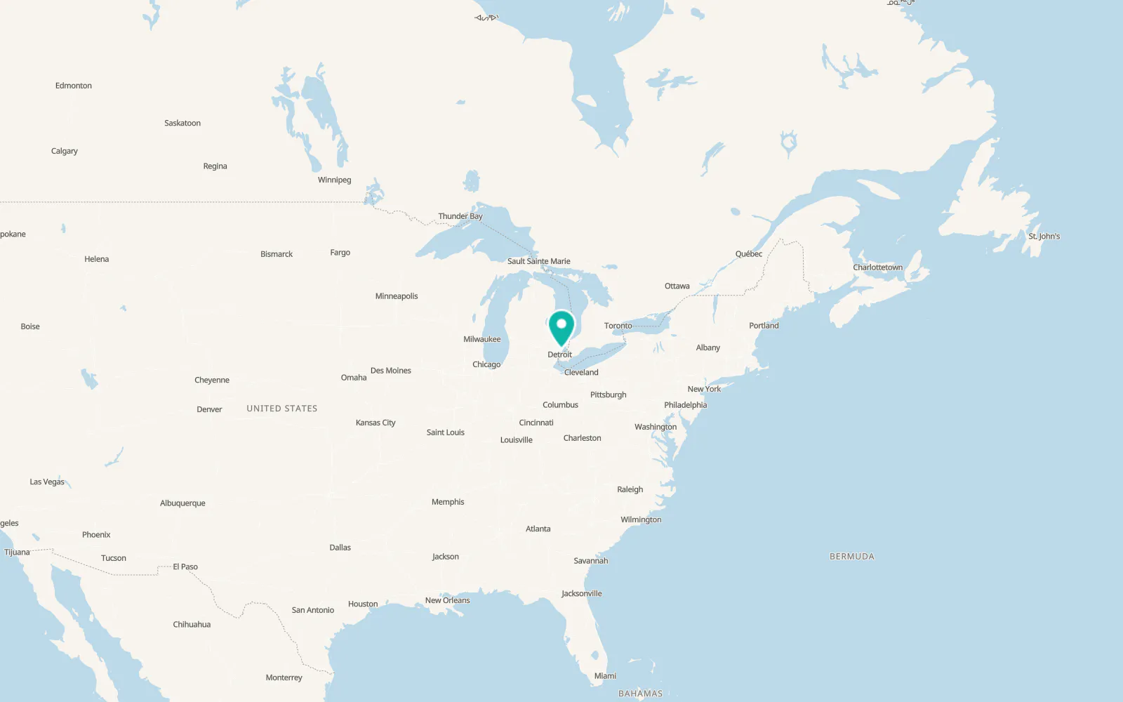 Map of Roseville