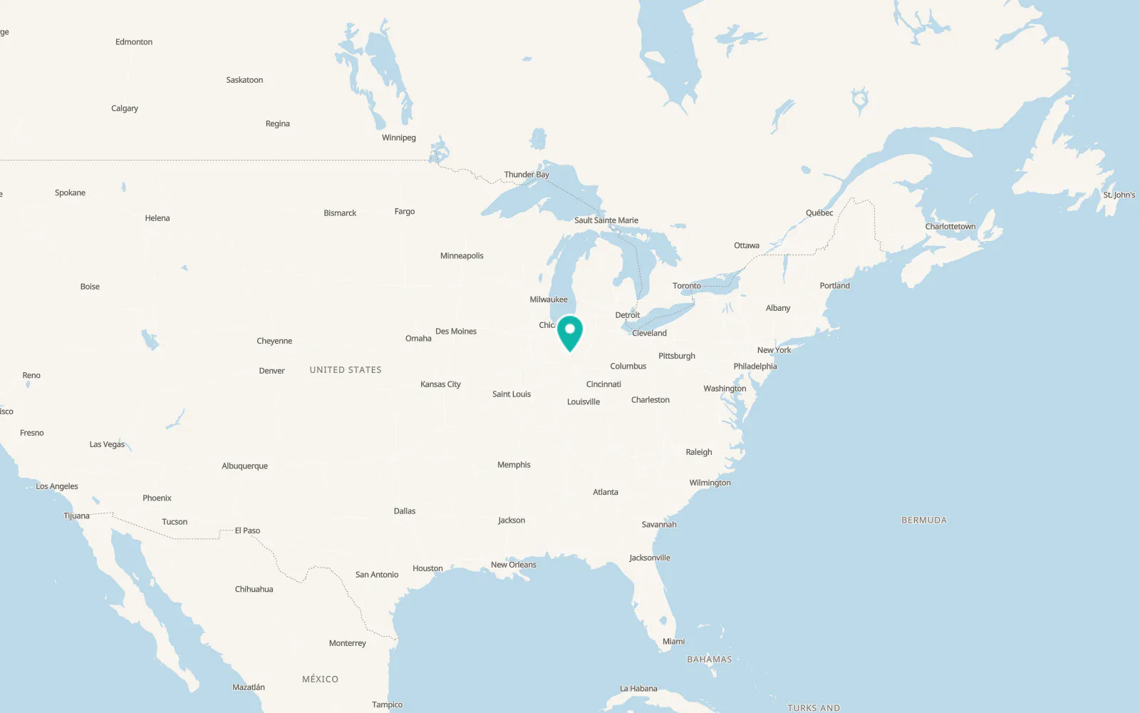 Map of Rossville