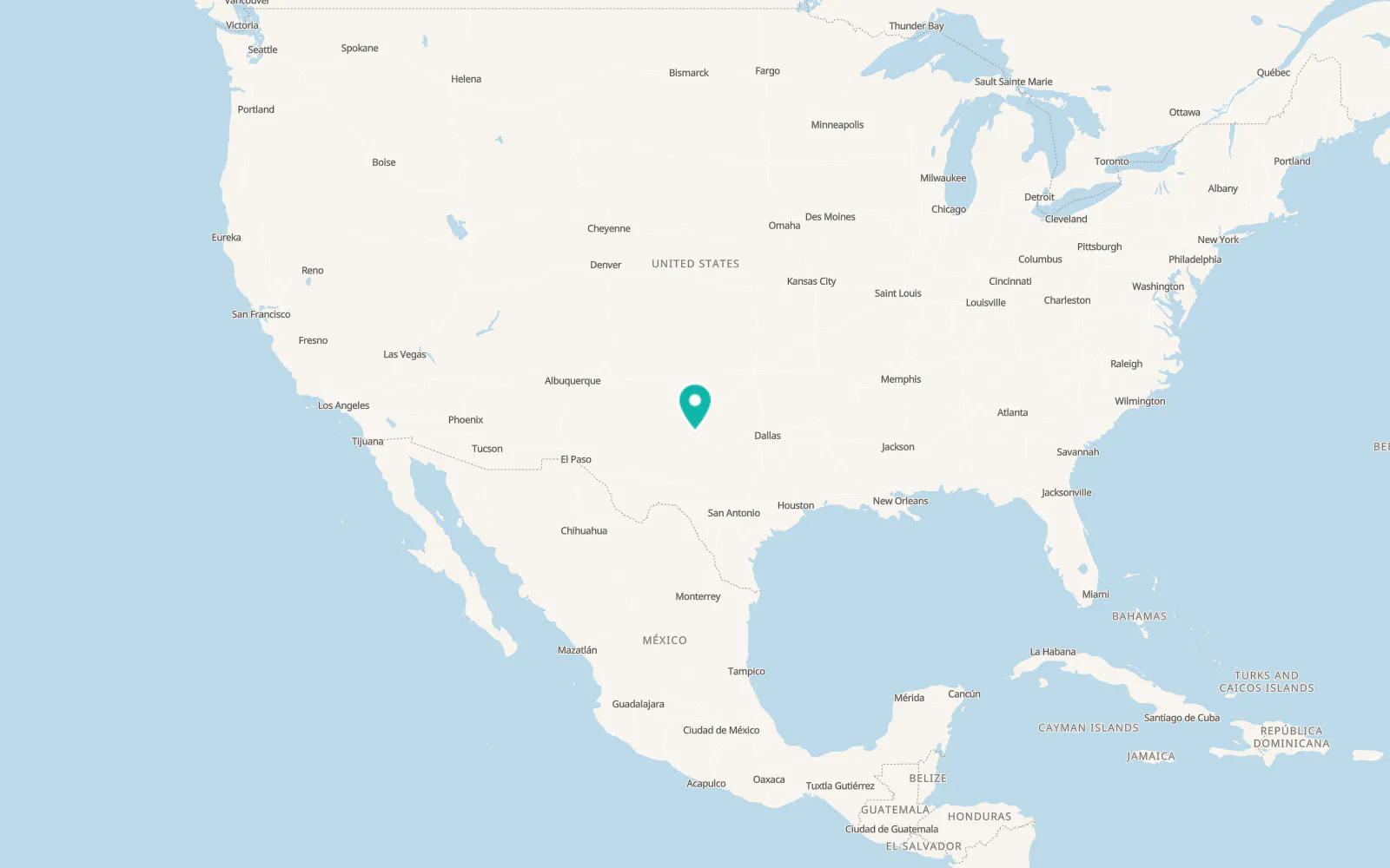 Map of Rotan