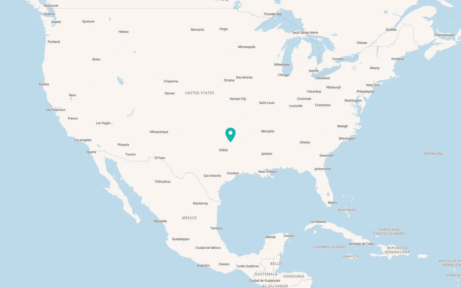 Map of Roxton