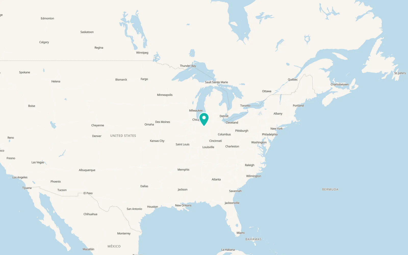 Map of Royal Center