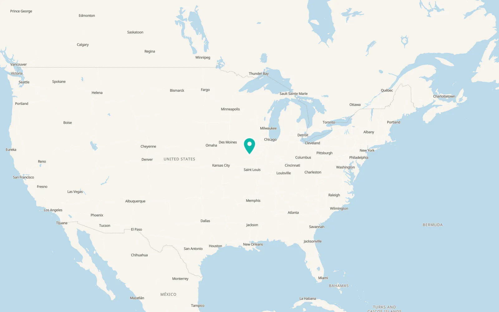 Map of Rushville