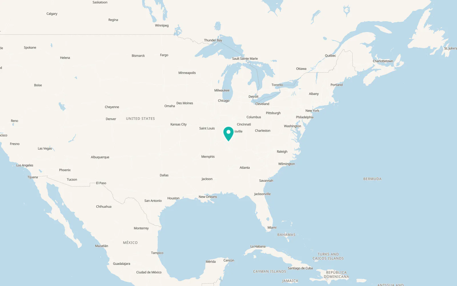 Map of Russellville