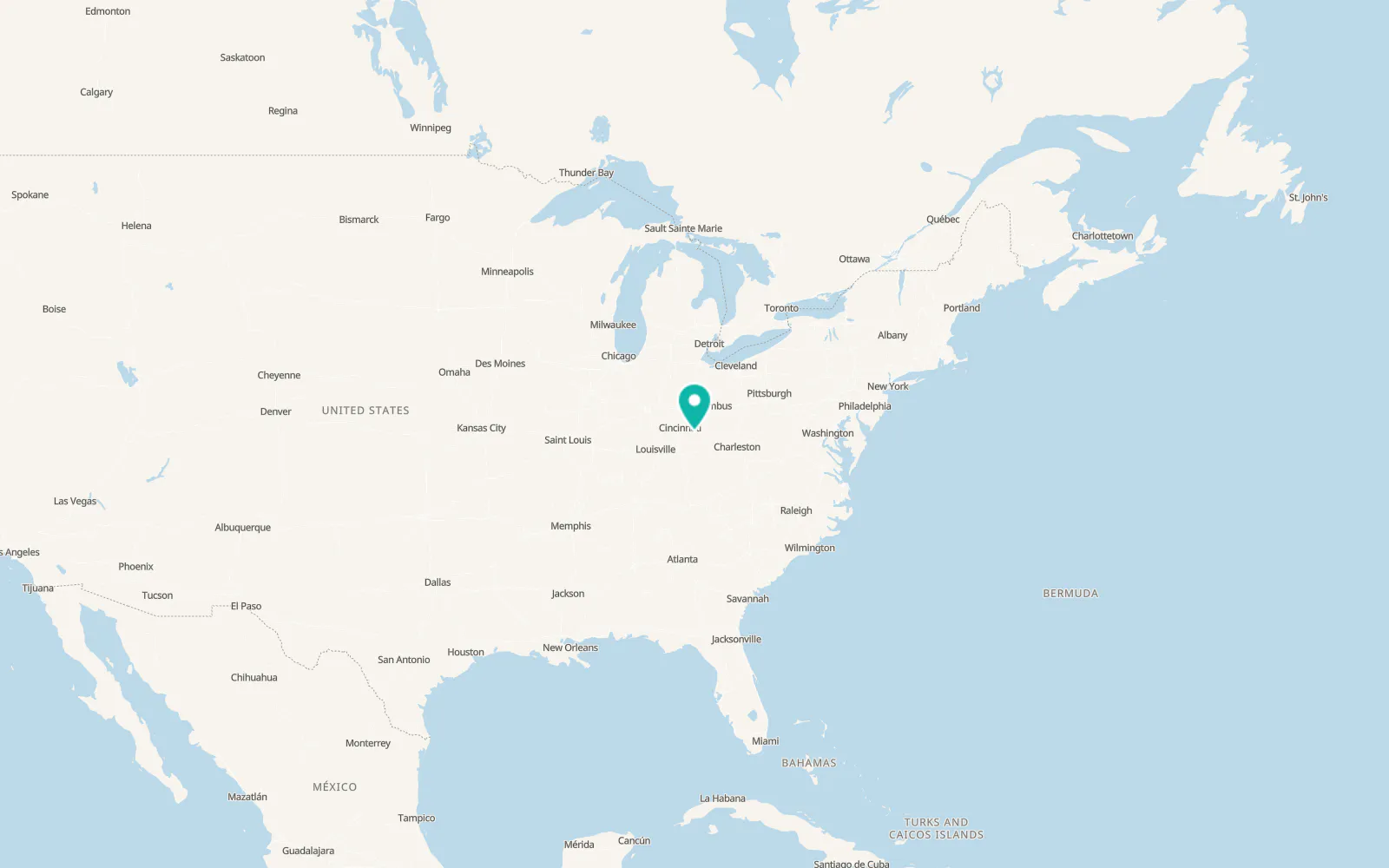 Map of Russellville
