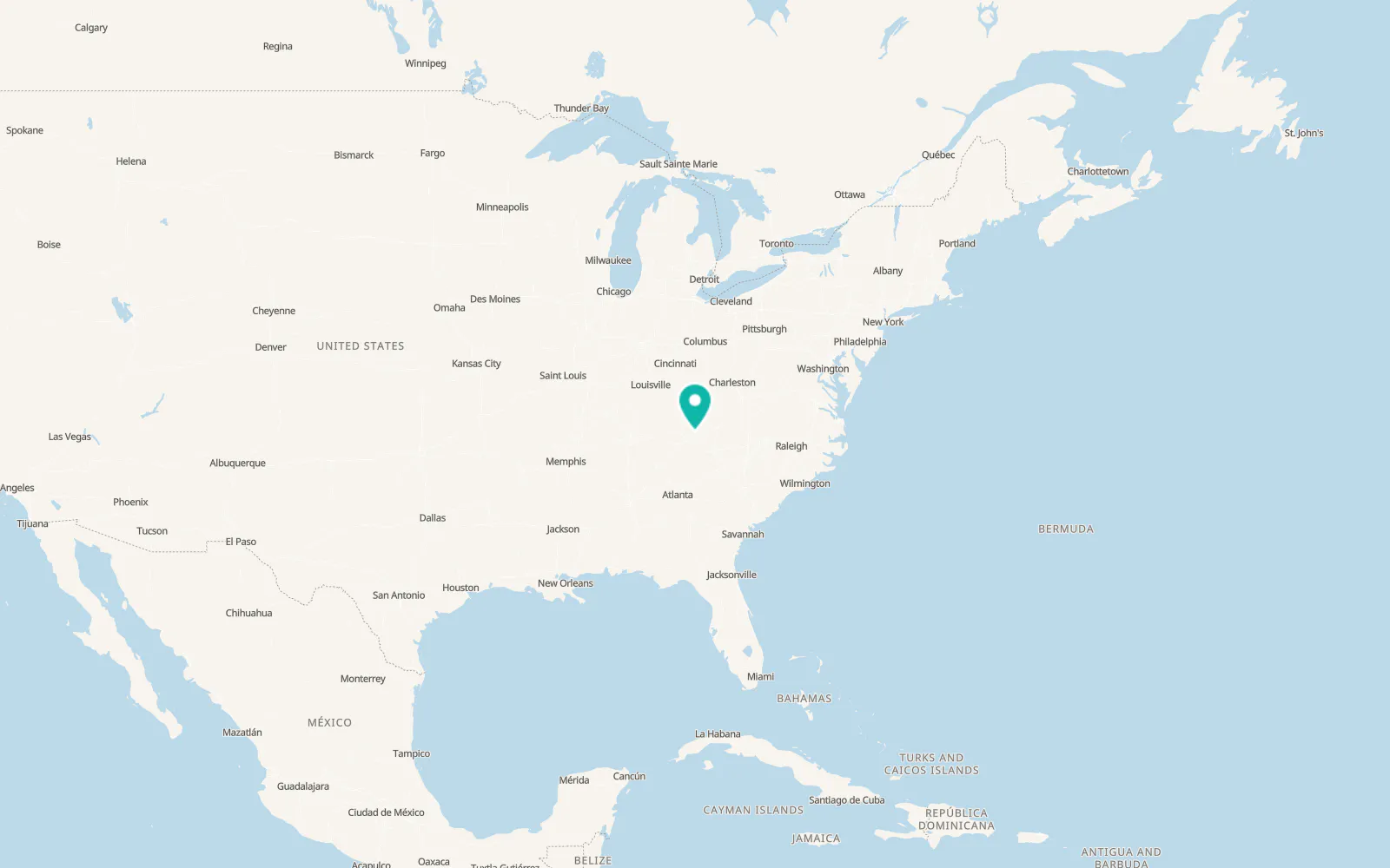 Map of Rutledge