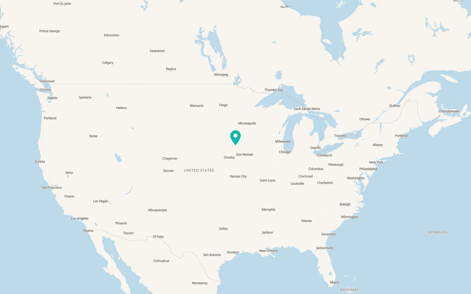 Map of Sac City
